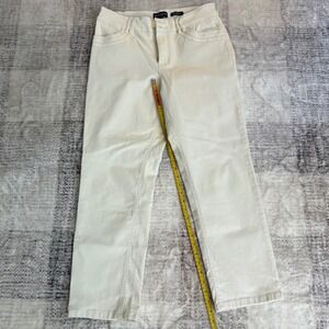 Susan Graver Jeans Straight Leg‎ US 12 Beige Pants
